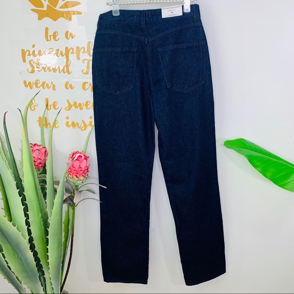 ZARA Heritage Straight Sunset Blue Denim Jeans 2 - Picture 11 of 14